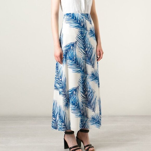 Tory Burch Printed Feather Skirt - Picture 1 of 5
